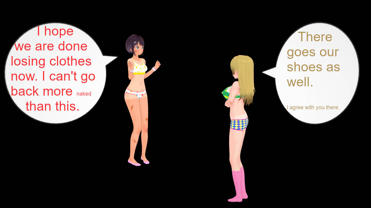 Hailey and Savannah Strip Game 4
