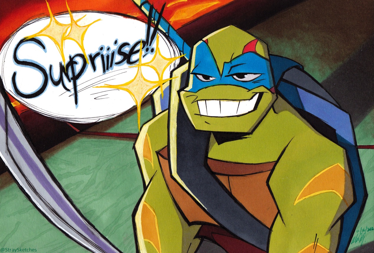 ROTTMNT - Surprise screencap redraw by Stray-Sketches on DeviantArt