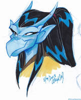 Gargoyles - Katana headshot doodle