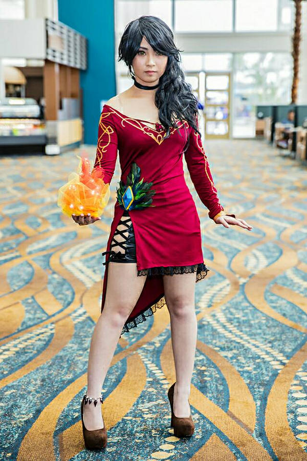 cinder fall dress Color Hunter Cinder Fall Cosplay Costume Cheongsam Dress