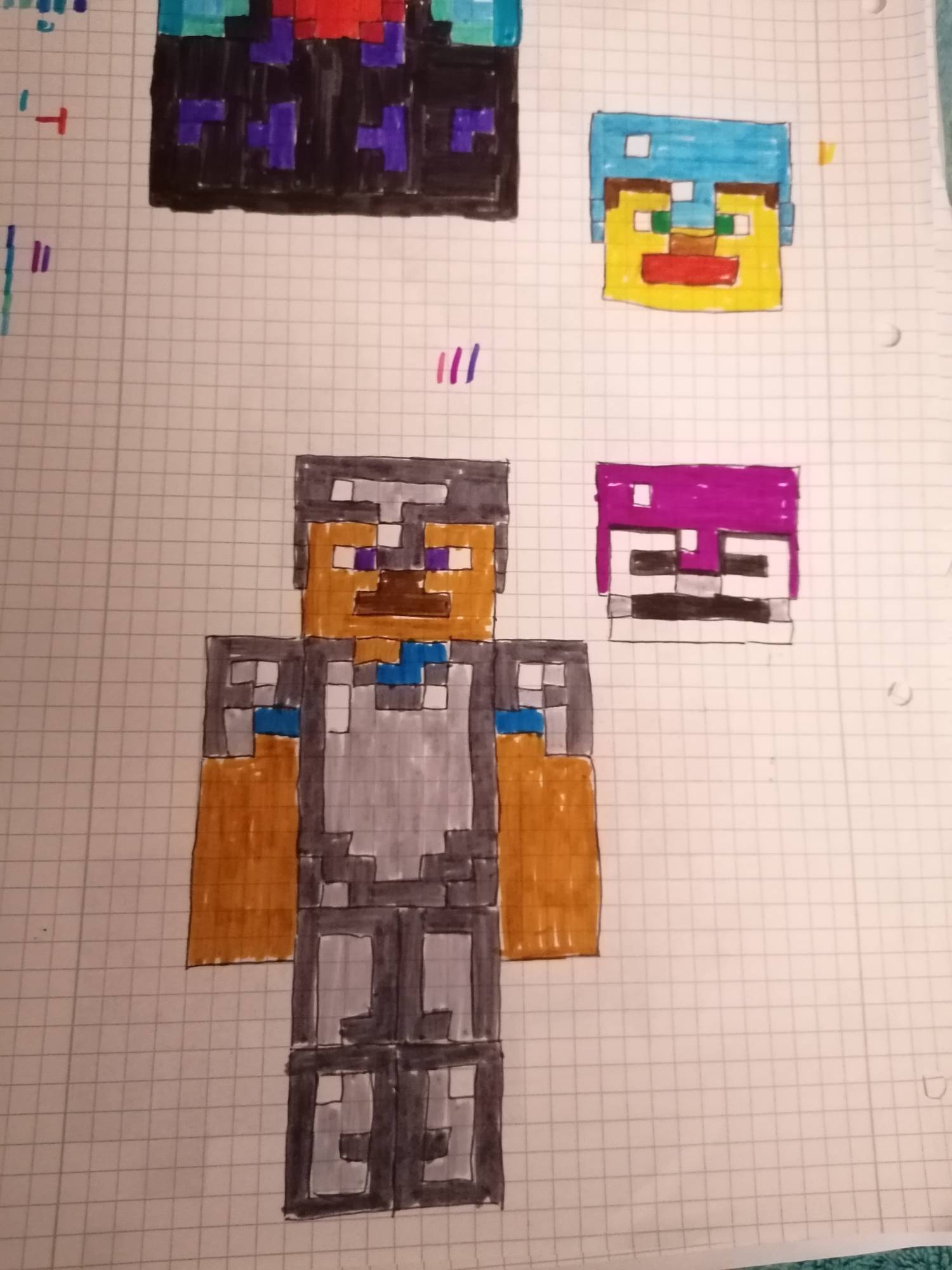Minecraft drawing 1 by Dreieckig on DeviantArt