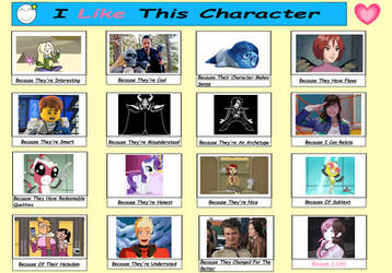 Ultimate I Like This Character Meme