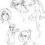 YGO: Jou and Anzu sketches
