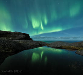 Aurora Reflections at Mjelle