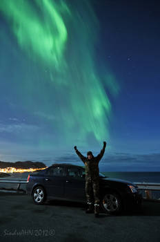 Me, My Car, The Northern Lights !