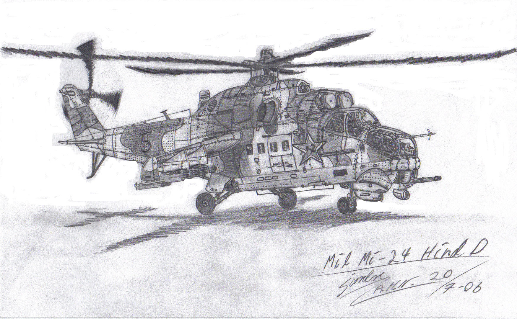 рисунки вертолетов карандашом военные свой юный