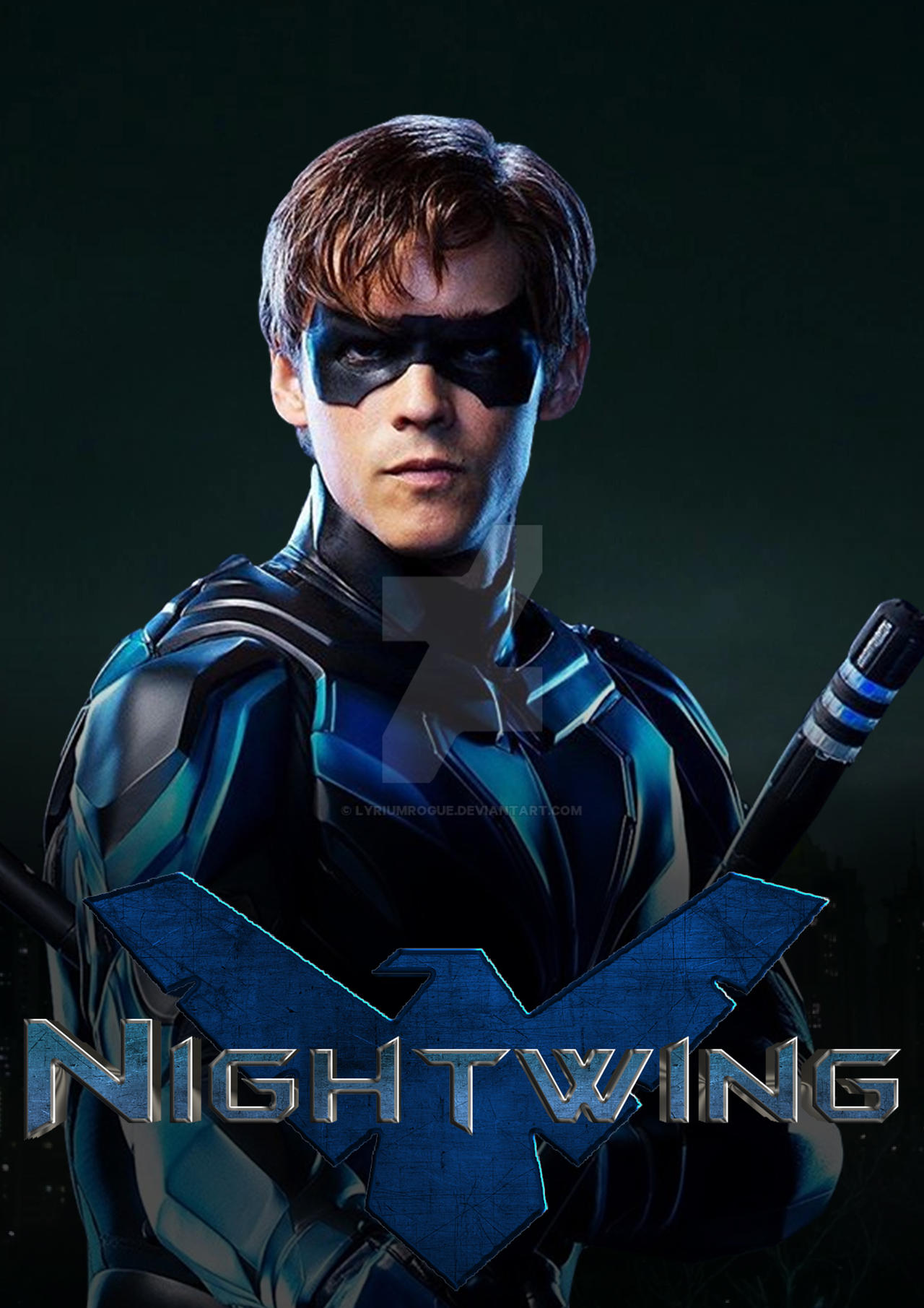 Nightwing Leinwand Poster 60x90cm - Wanddekoration Für Schlafzimmer & Büro