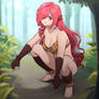 Rosa the Pink haired Jungle Girl