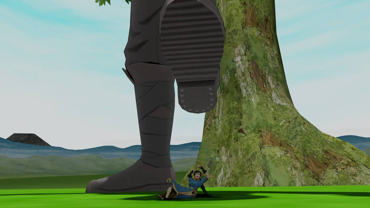 Belittled Lyn beneath a bandit's boot by arnsden on DeviantArt