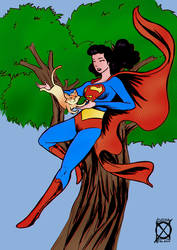 A RESCUE BY SUPERWOMAN by lordmallory