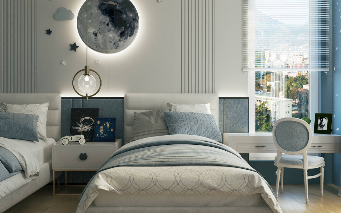 Modern Kids Bedroom Interior Design by MadTwistArch on DeviantArt