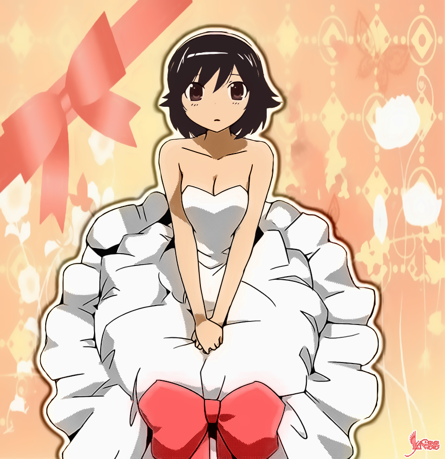 Ayumi in wedding dress