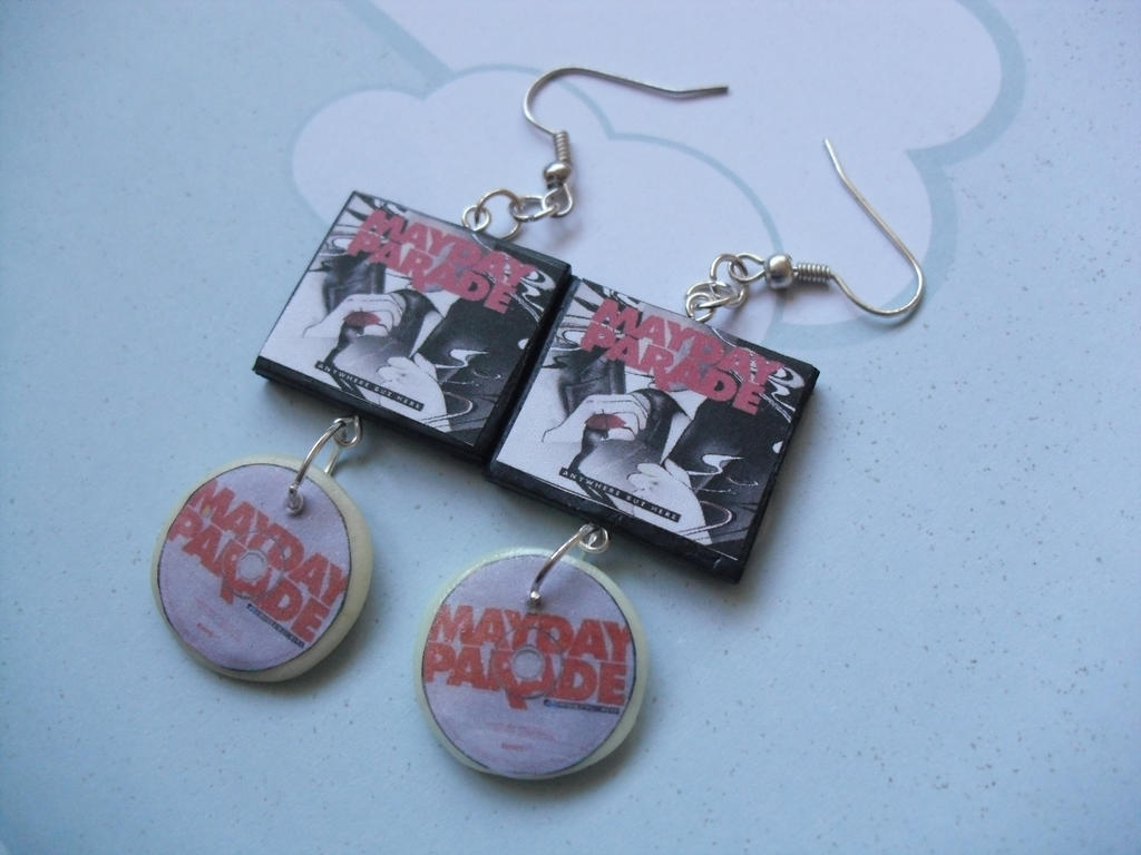 Mayday Parade Anywhere but here album earrings