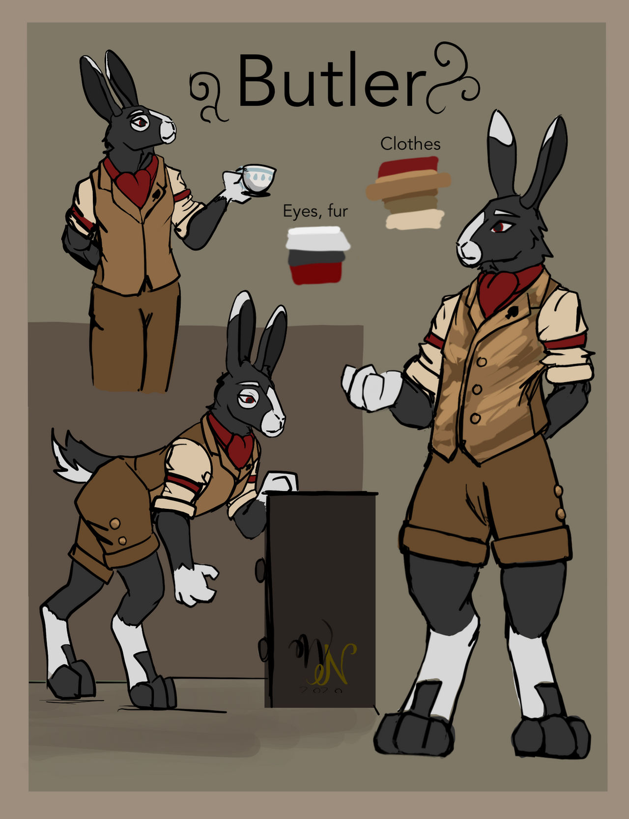 Butler ref by Whitenekoart on DeviantArt