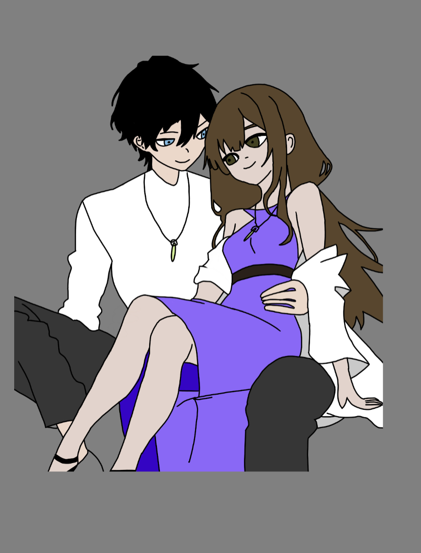 Girl sitting on boys lap by GoatGrandma on DeviantArt
