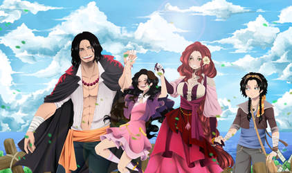 One Piece. Portgas D Family. by Portgas-D-Hato