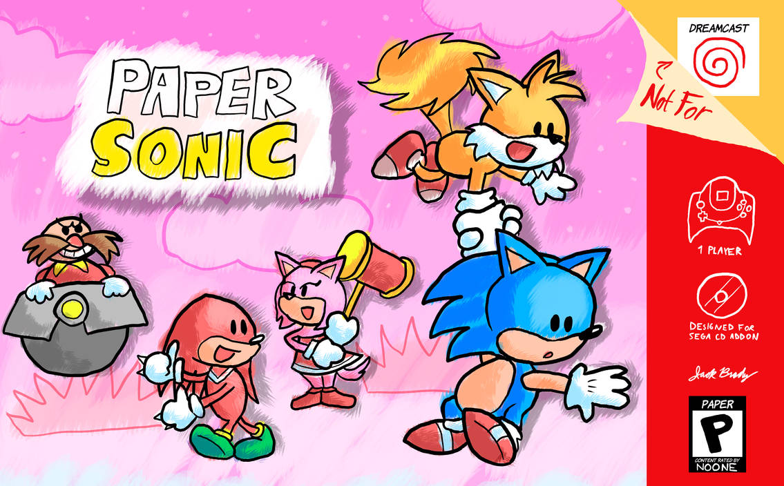 Sonic Papper Paper Sonic by jackchickengravy on DeviantArt