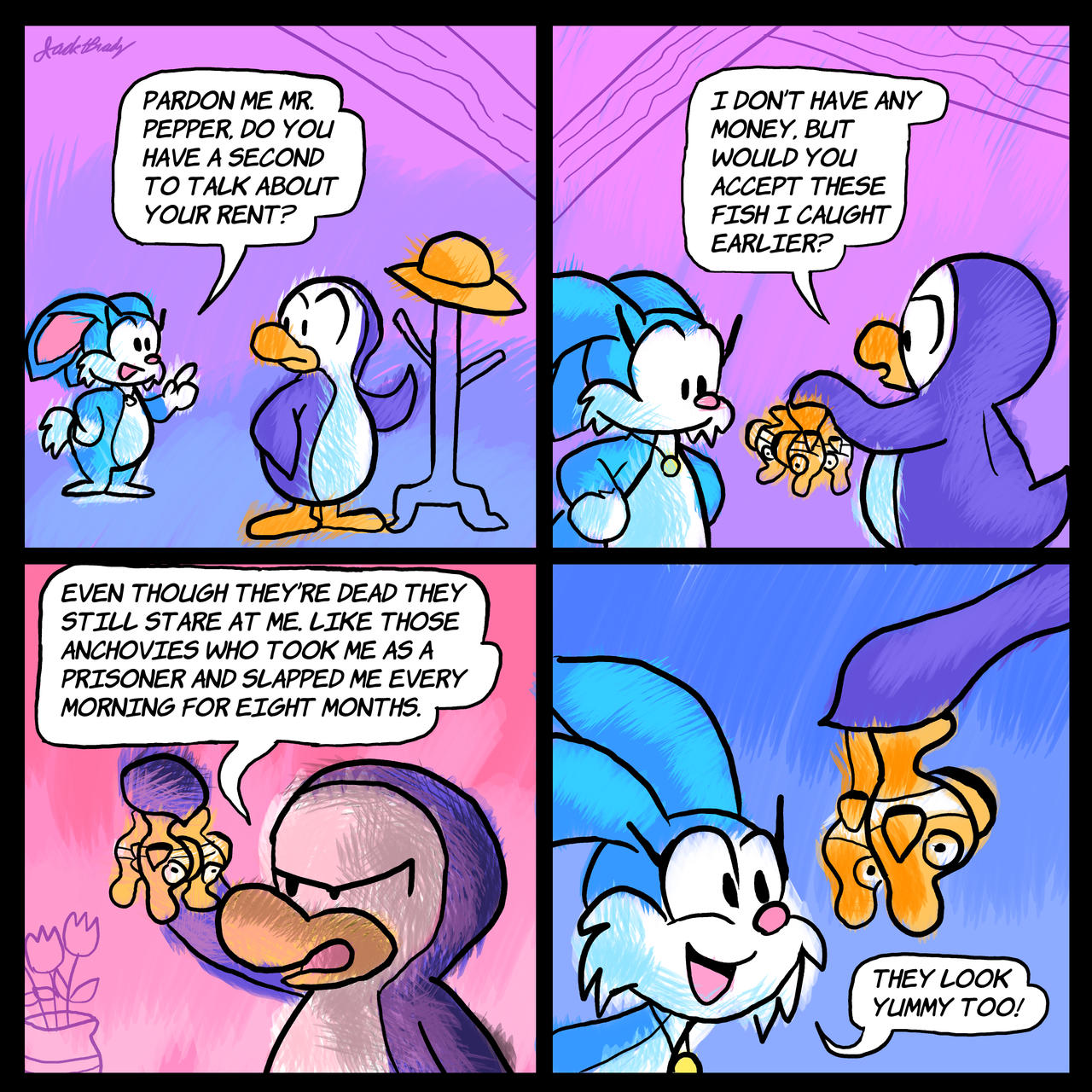 Ptsd Rabbit PTSD Penguin by jackchickengravy on DeviantArt
