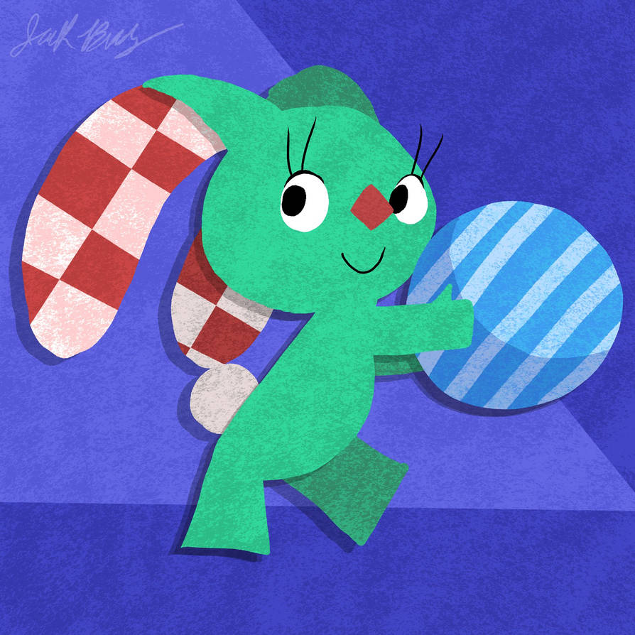 Checker Eared Rabbit by jackchickengravy on DeviantArt