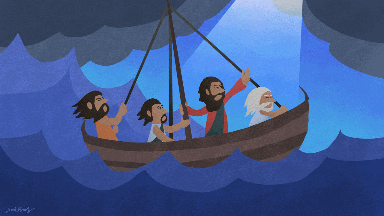 Jesus calms the storm by jackchickengravy on DeviantArt
