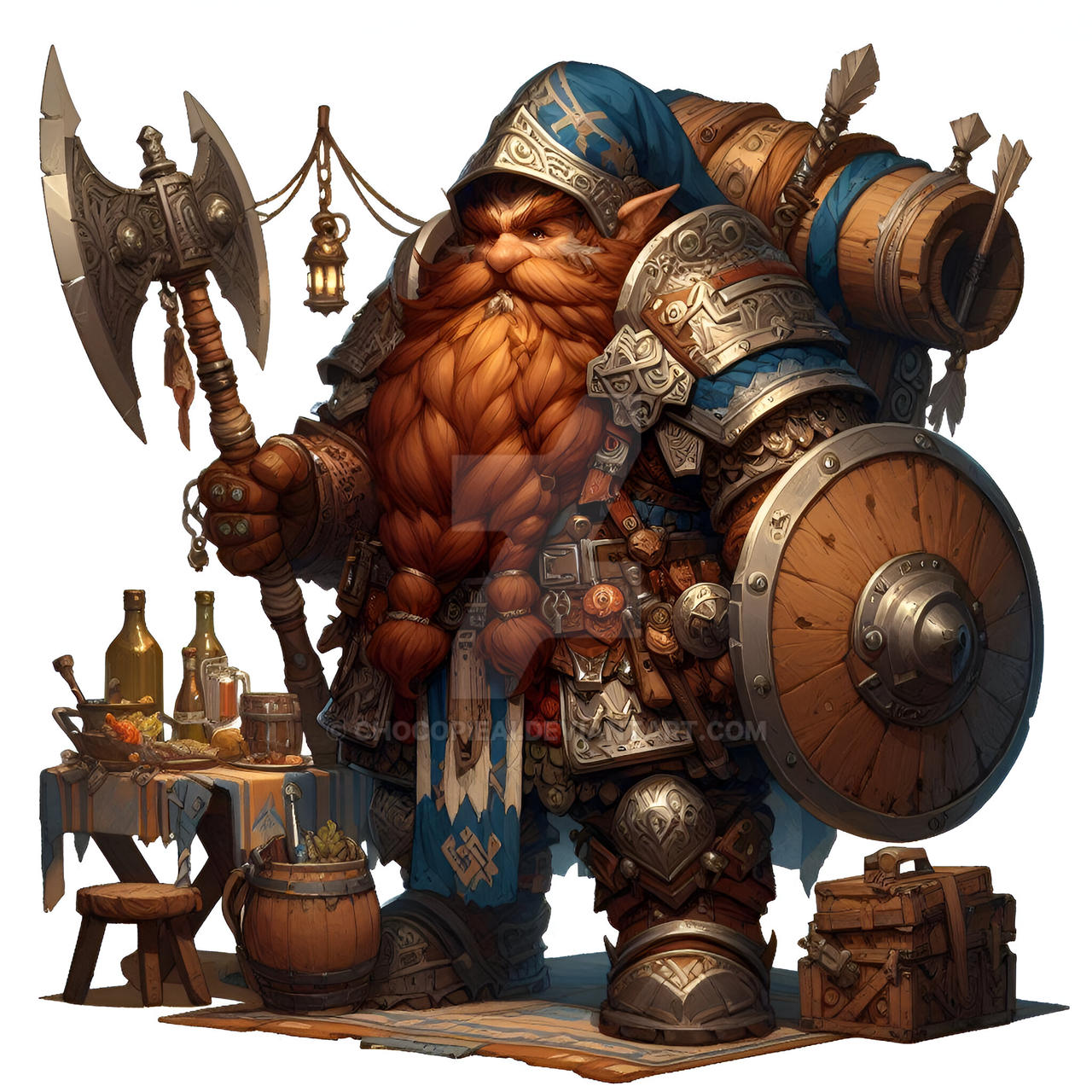 Dwarf Merchant by ChocoPieAI on DeviantArt