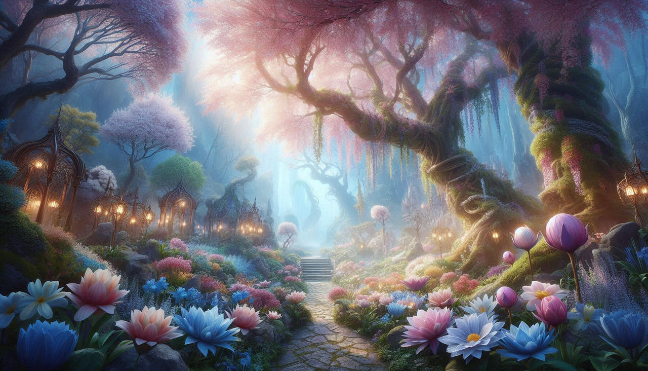 Elven Spring Spring in the Elven Cemetery by ChocoPieAI on DeviantArt