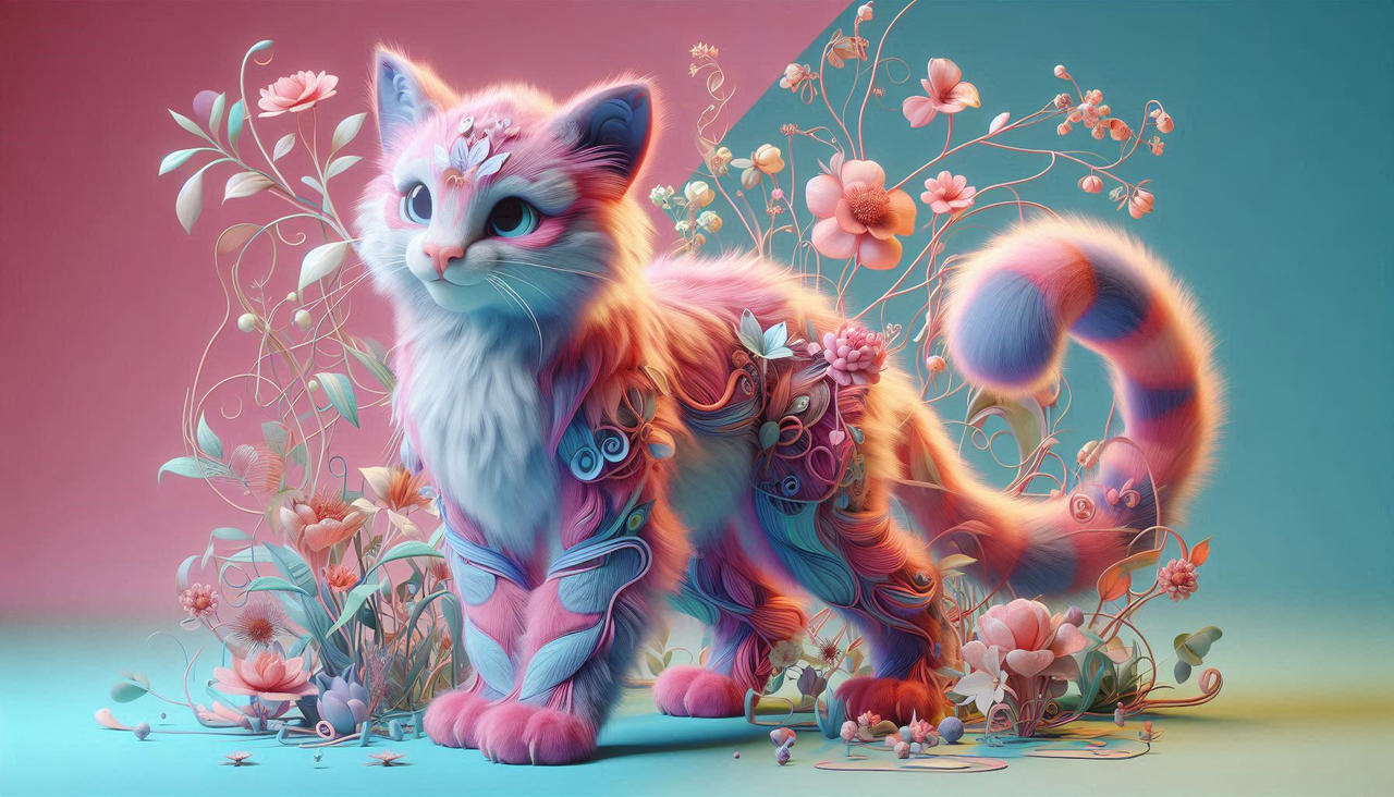 Pink Magic Cat Magic cat by ChocoPieAI on DeviantArt