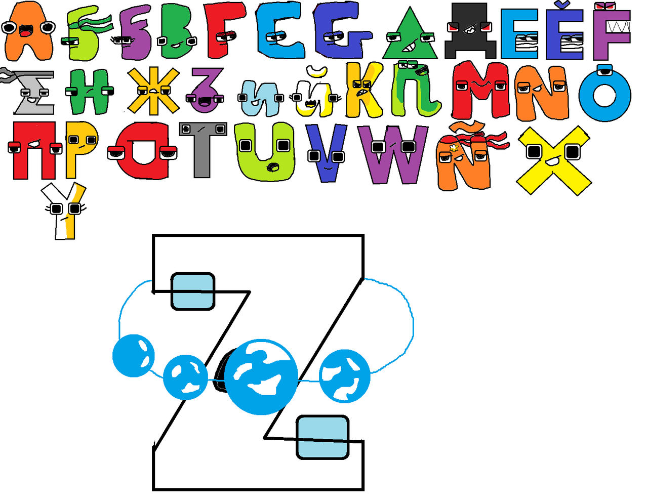 Alphabet lore but the opposite 4 (my version) by vaccine804new on DeviantArt