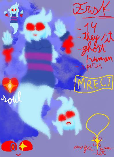 Scared Frisk Frisk horrorghost by im-a-mtg-nerd on DeviantArt