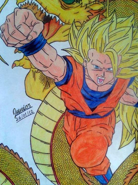 Super Saiyan 3 Goku + Dragon fist by JuniorAL on DeviantArt