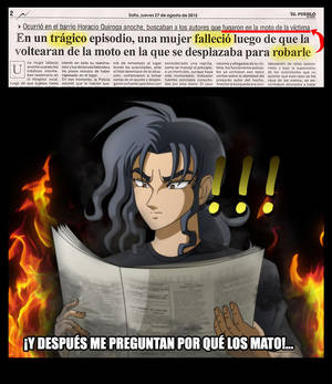 Meme- Leyendo diario, Juan.