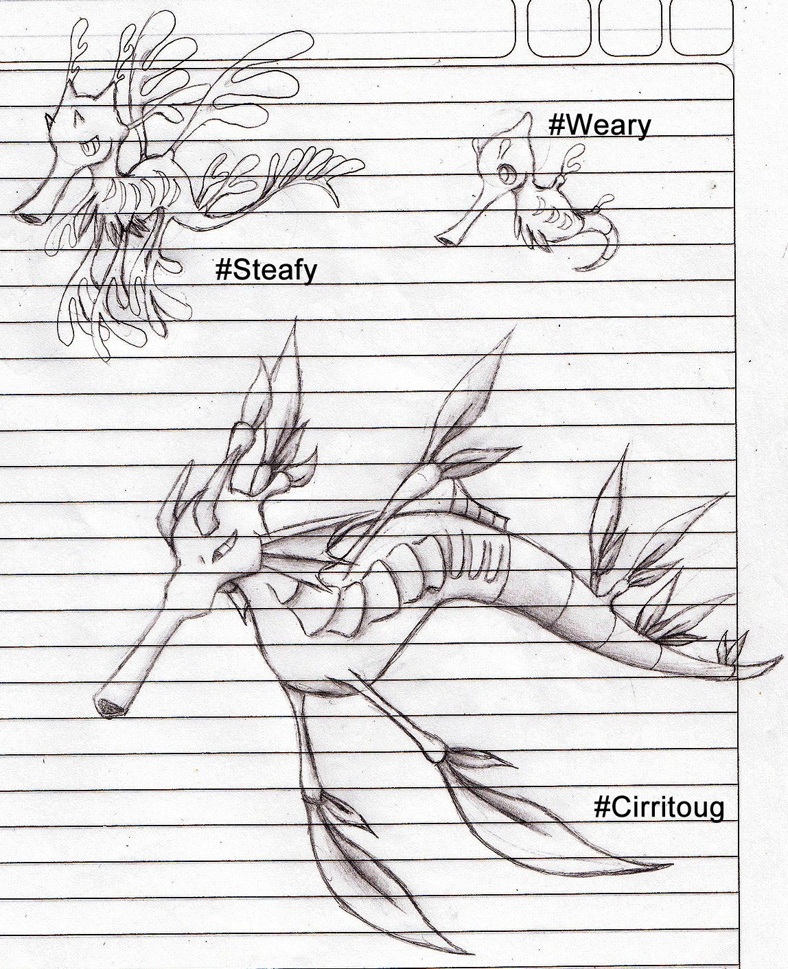 Weary, Steafy, Cirritoug