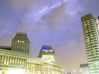 Lightning over Boston