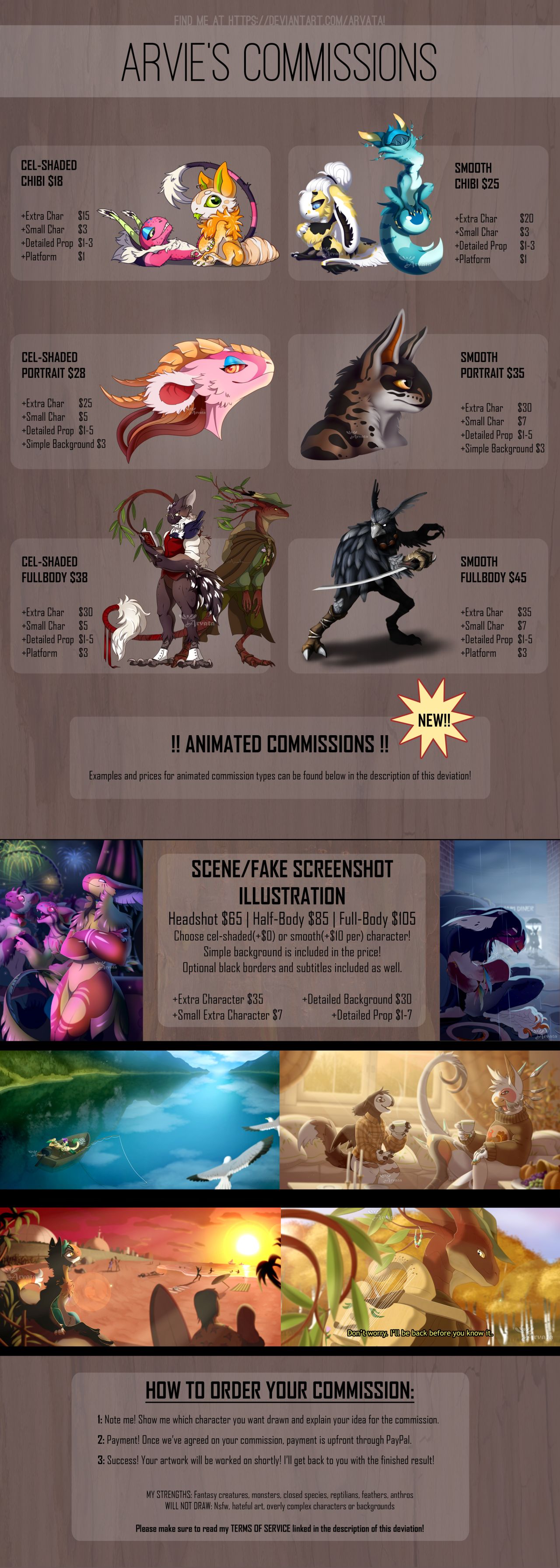 Arvie's Commission Info (CLOSED) by Arvata