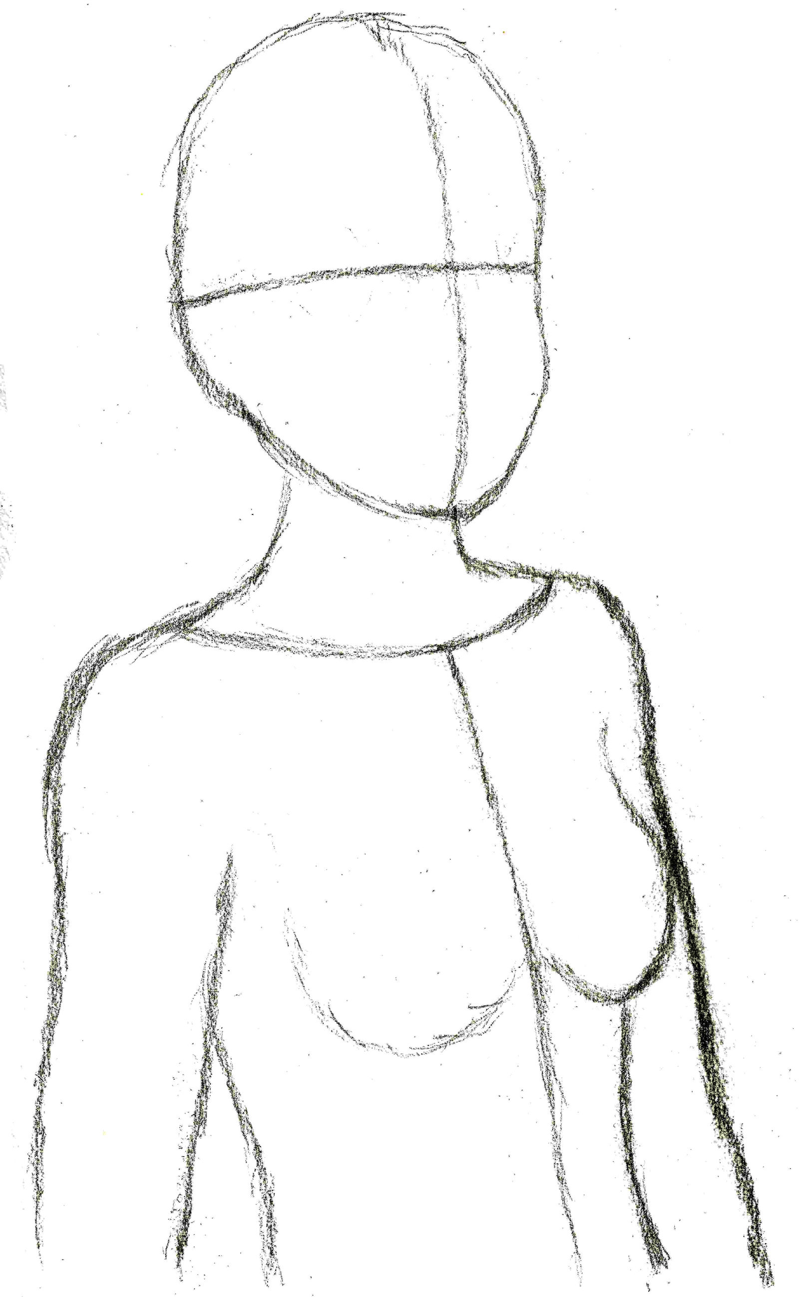 Female body template 3/4 view bust by ironboy12345678 on DeviantArt