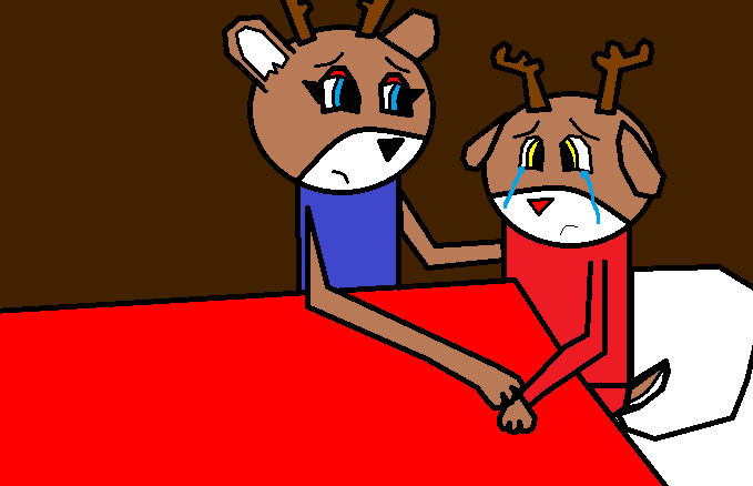 Rudolph discovers the truth by PurpleWolfPuppy on DeviantArt