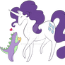 MLP Set Rarity and Spike 2013 Color