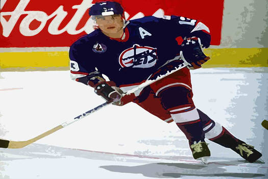 Teemu Selanne on the Jets