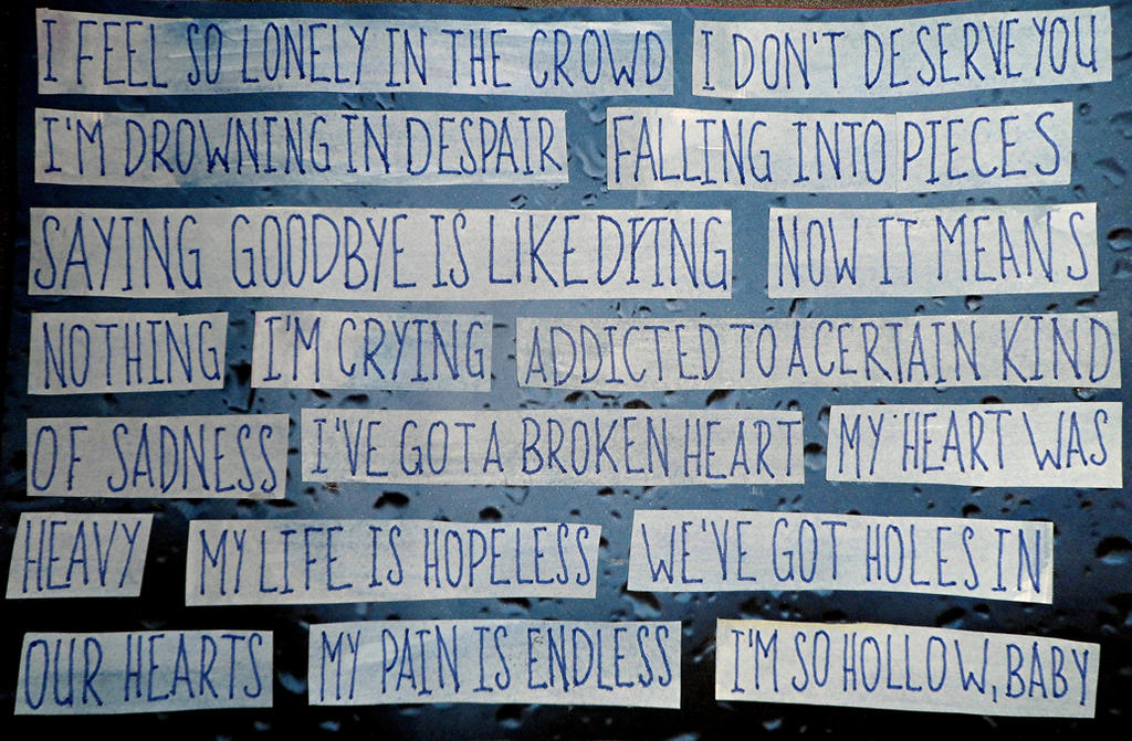 Sadness Typography Typography - Sadness by Azucar95 on DeviantArt