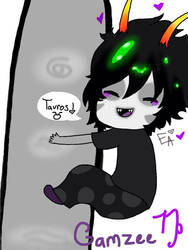 My baby gamzee from homestuck holding onto tavros