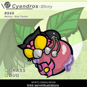 Infinite Region Fakemon Cyanodros Shiny