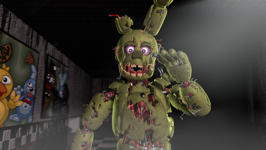 Spring Trap Version Springtrap v4 Render by Springless0 on DeviantArt