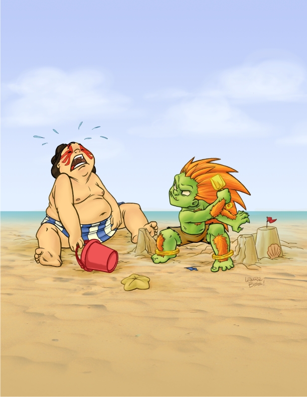 Street Fighter Tribute Piece by ArtofLaurieB
