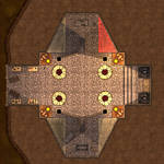 Silversword Crypt (1750x150 Battlemap) by Hexdrake