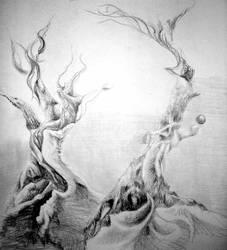 A larger drawing:trees