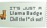 Llama Badge Stamp