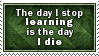 Stop Learning, Die Stamp by SparkLum