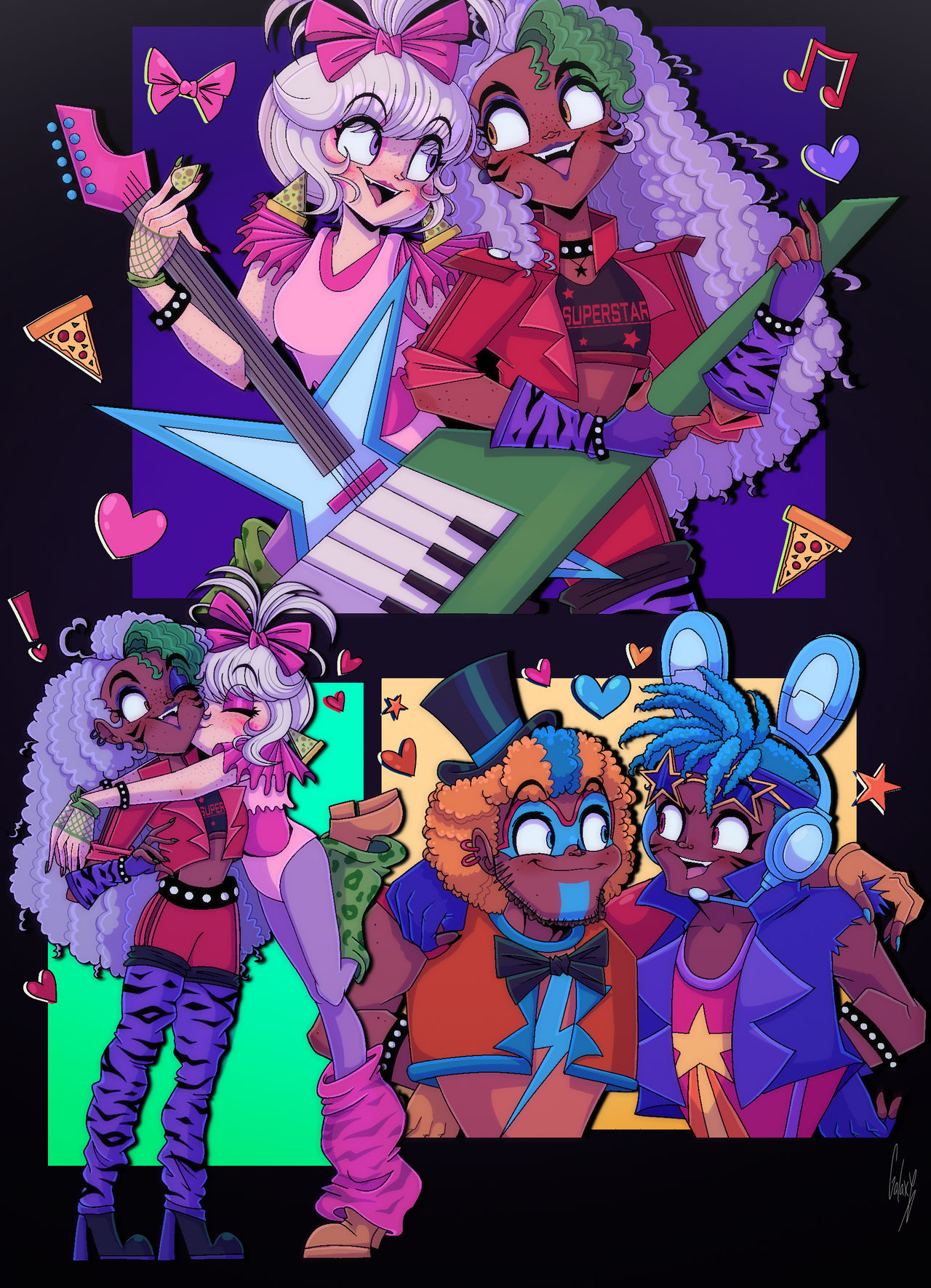 Glam Rocks Outline Glamrocks by GalaxyArtz667 on DeviantArt