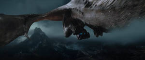 Smaug taking Elsa to the Mountain. Fire and Ice