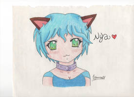 Anime style cat girl request - for babyboy02